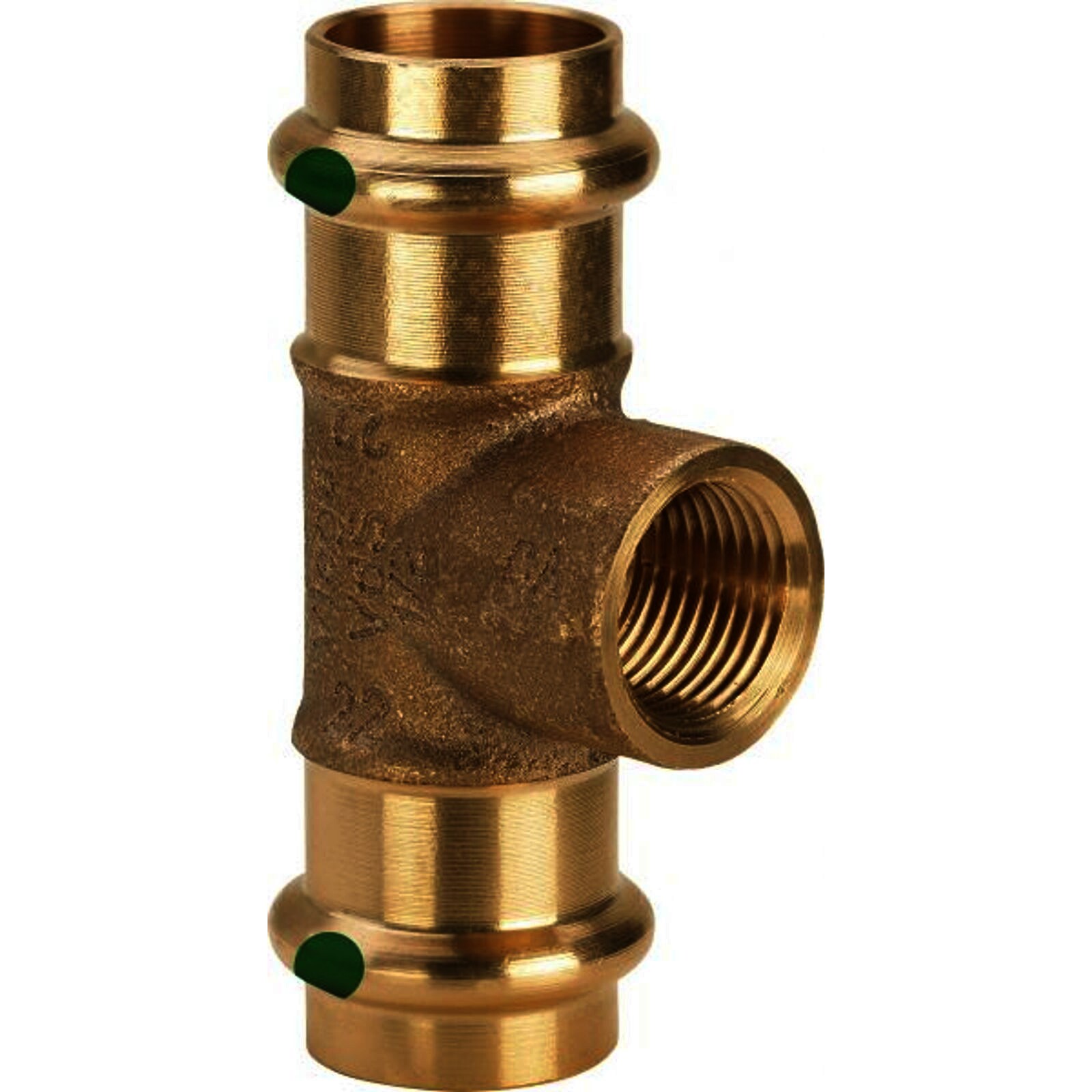 Pressfitting Viega Sanpress 2217.2 T-Stück 22 x 1/2" IG x 22mm