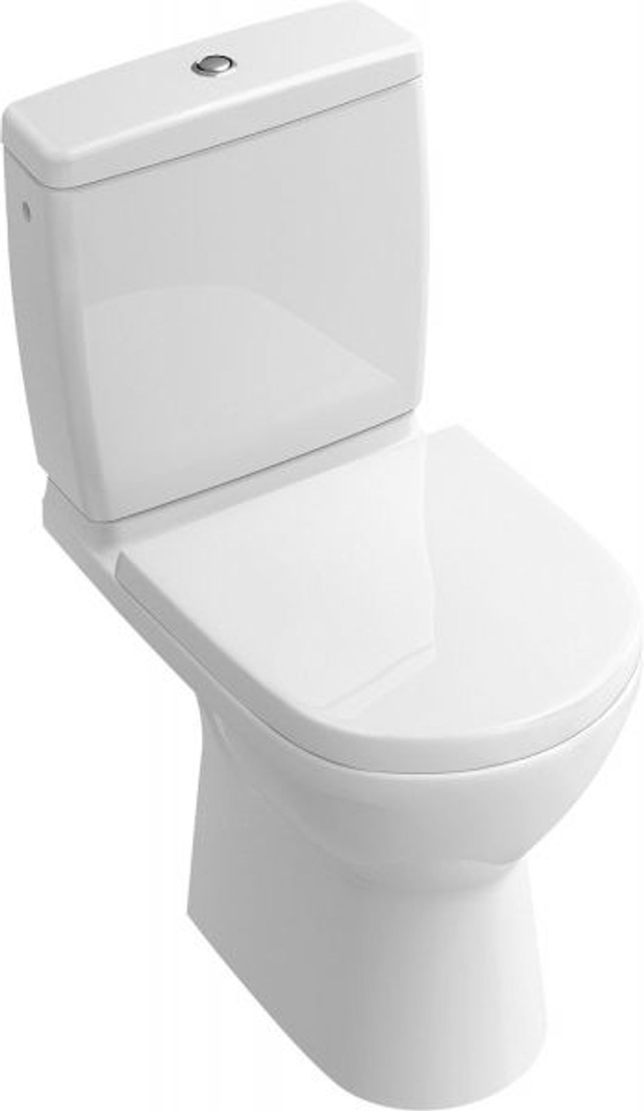 Villeroy & Boch Tiefspül-WC Compact spülrandlos O.novo 5689R0 360x605mm Oval Weiß Alpin