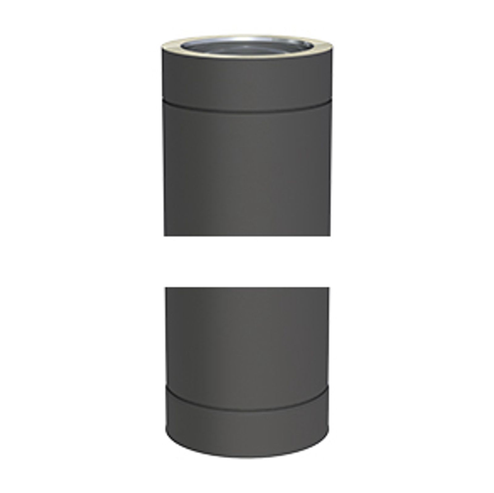 Jeremias DW-BLACK Längenelement 1000 mm Edelstahl matt schwarz