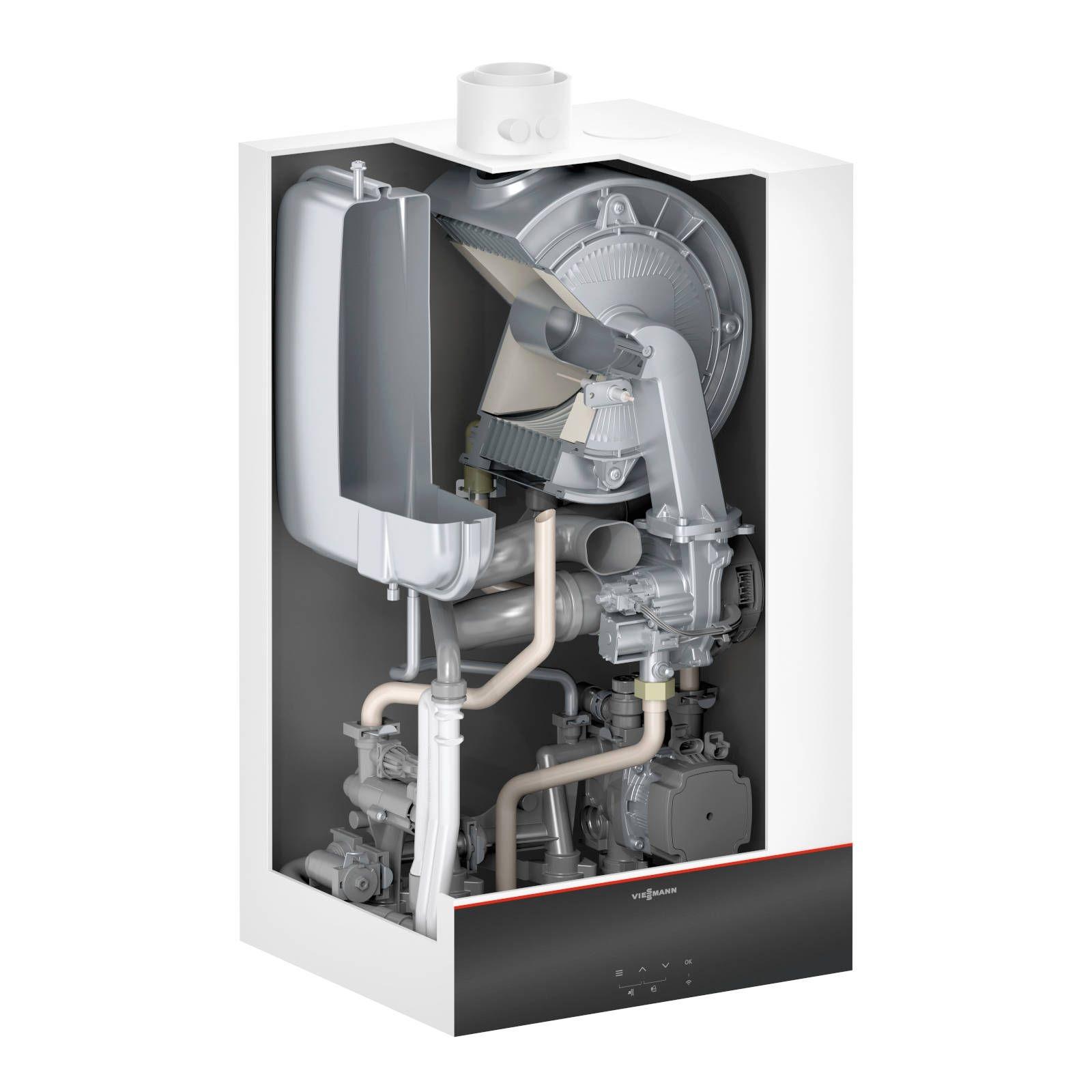 Viessmann Gas-Brennwerttherme Vitodens 100-W 19 kW Wandgerät Einzelbelegung Typ B1HG