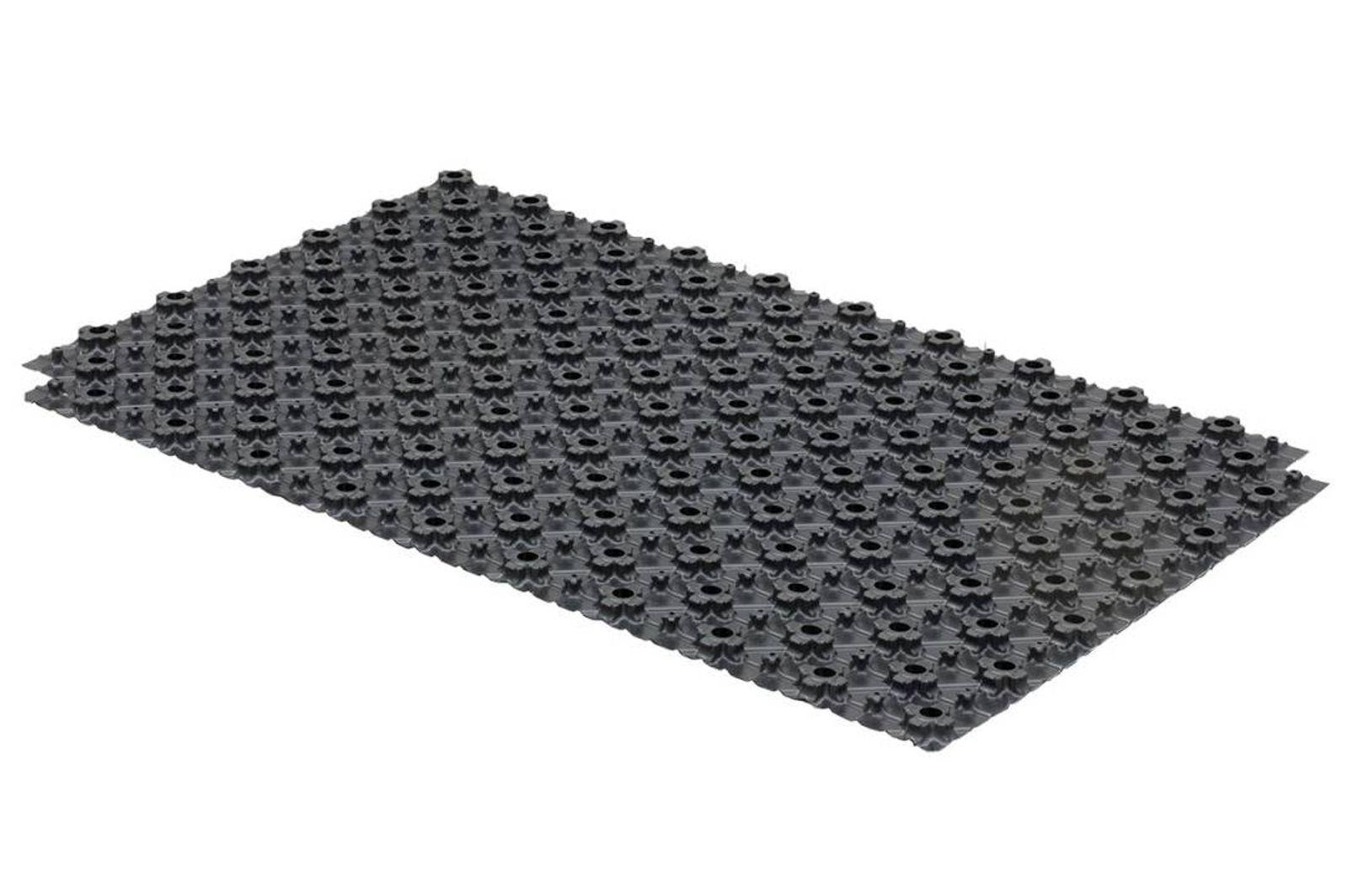 67,2 m² Set Dünnschichtsystem flach 12x2 PE-RT Rohr Raster 10 cm + Zubehör
