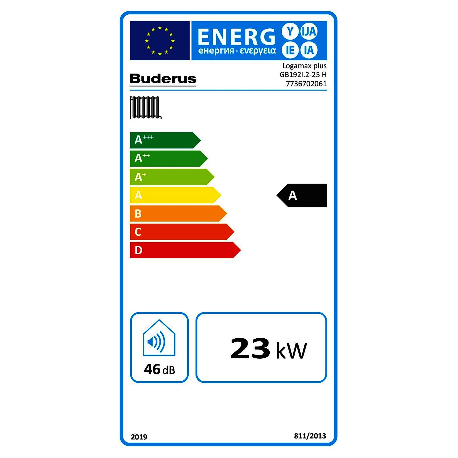Buderus Gas-Brennwert Logaplus-Paket W50 GB192i.2-25 25kW H-Gas Speicher ES120 Logamatic RC220 schwarz
