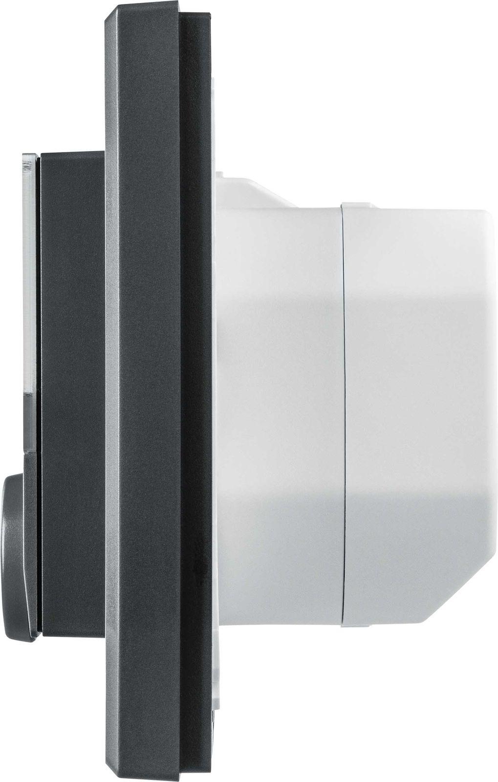 Homematic IP Smart Home Wandthermostat HmIP-BWTH-A mit Schaltausgang für Markenschalter, 230 V anthrazit