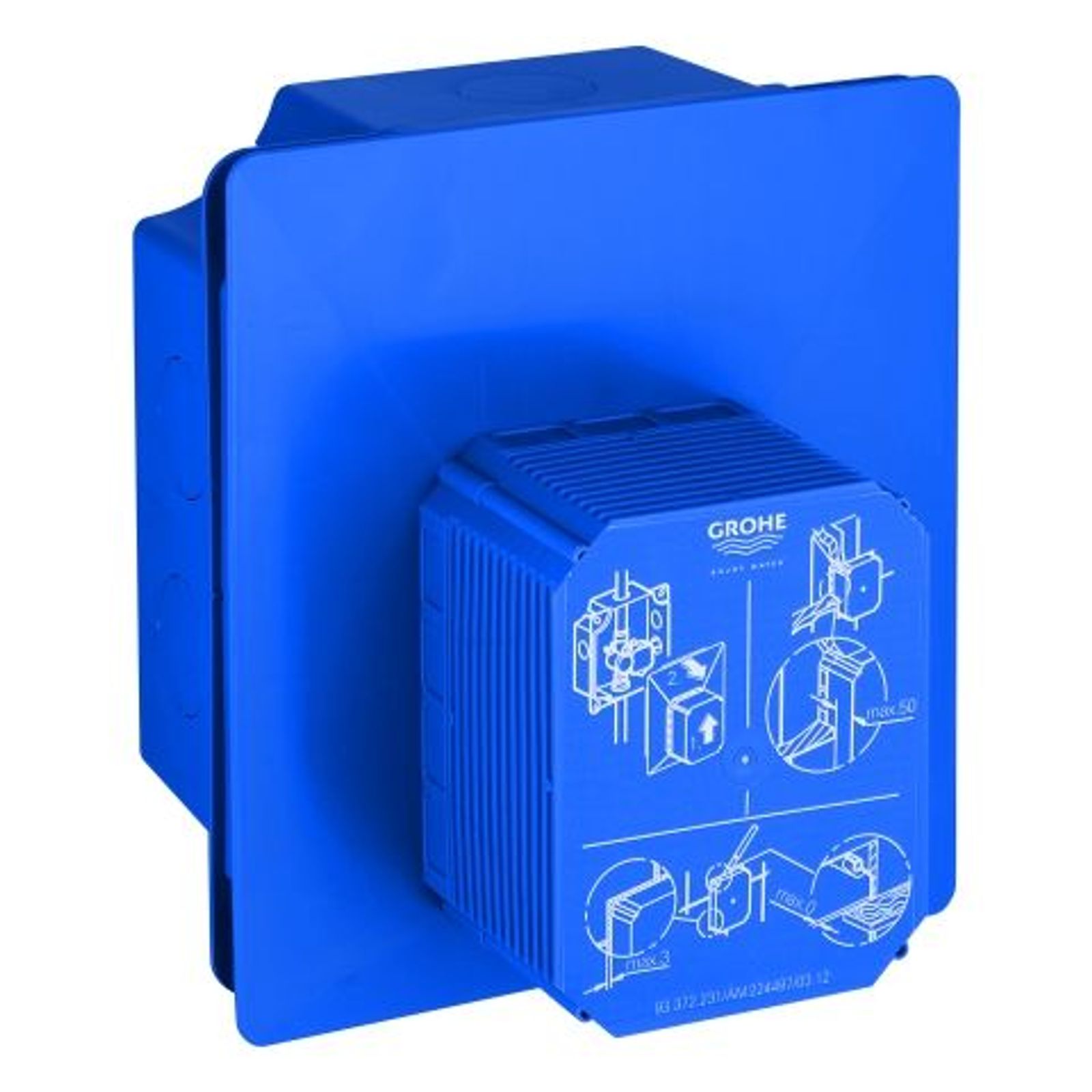 GROHE Urinal-Rohbauset Rapido UMB 38787 für man Bet Tectron IR Elektronik 6V