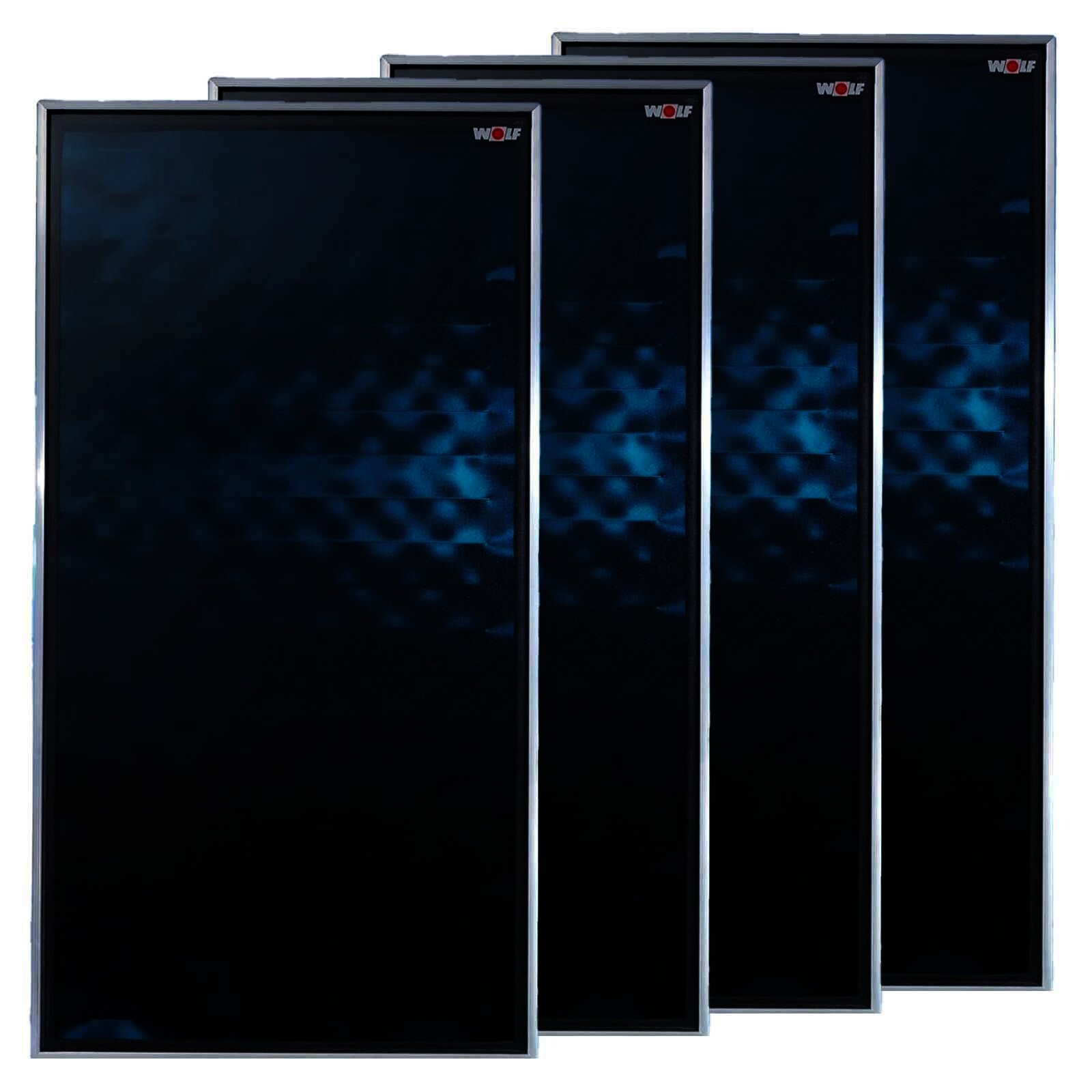 Wolf Solar Paket 9,2 m² mit 4 Flachkollektoren TopSon F3-1, SM1-2 Regelung