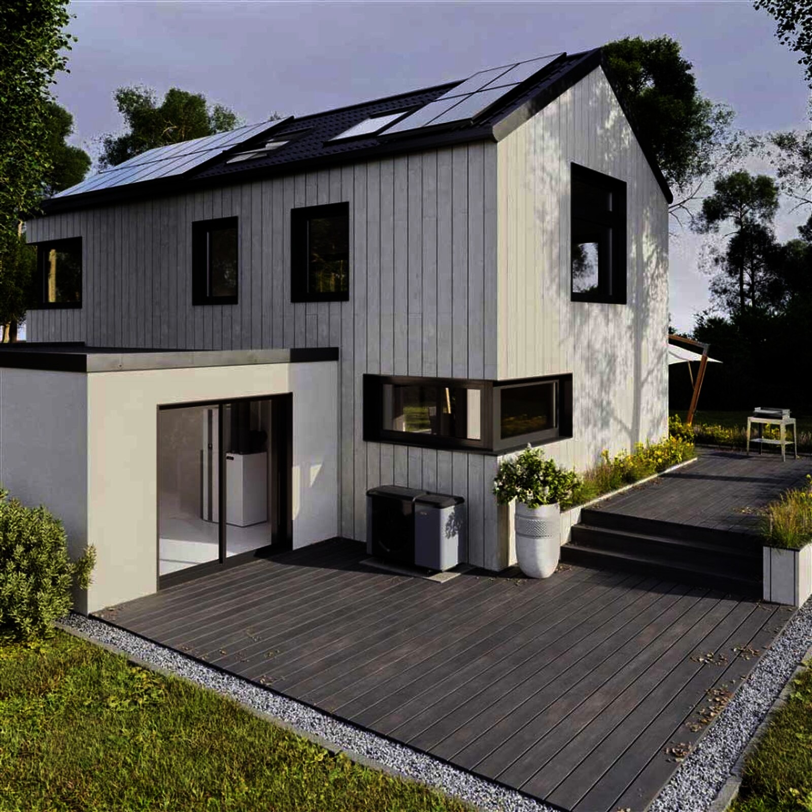 Wolf Solar-Paket 11,5 m² mit 5 Flachkollektoren CFK-1, SM2-2 Regelung
