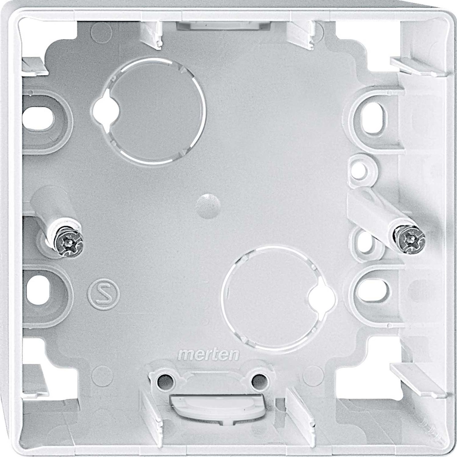 Merten Gehäuse AP 1-fach Kst polarweiß glänzend IP20 1-M/ATELIER-M 519119 AP-Geh