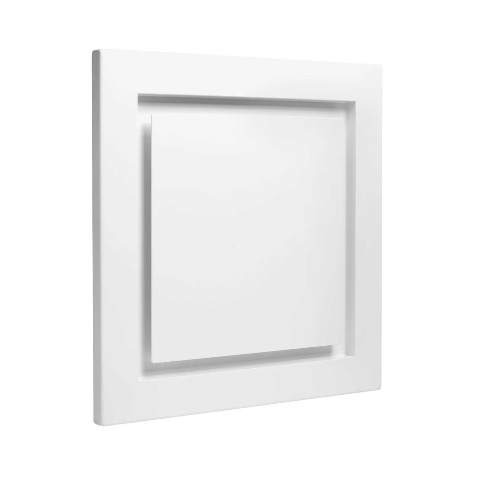 Kermi x-well Zu-/Abluftdurchlass SEA302 quadratisch aus Metall, weiß, NW 125 mm