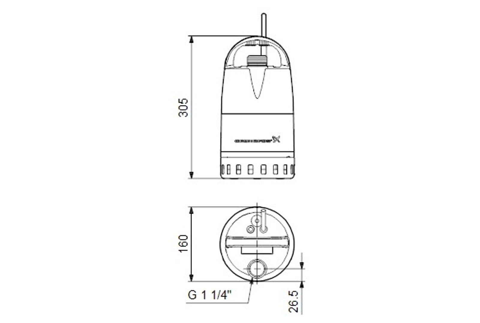 Grundfos Schmutzwassertauchpumpe Unilift CC 7 M1