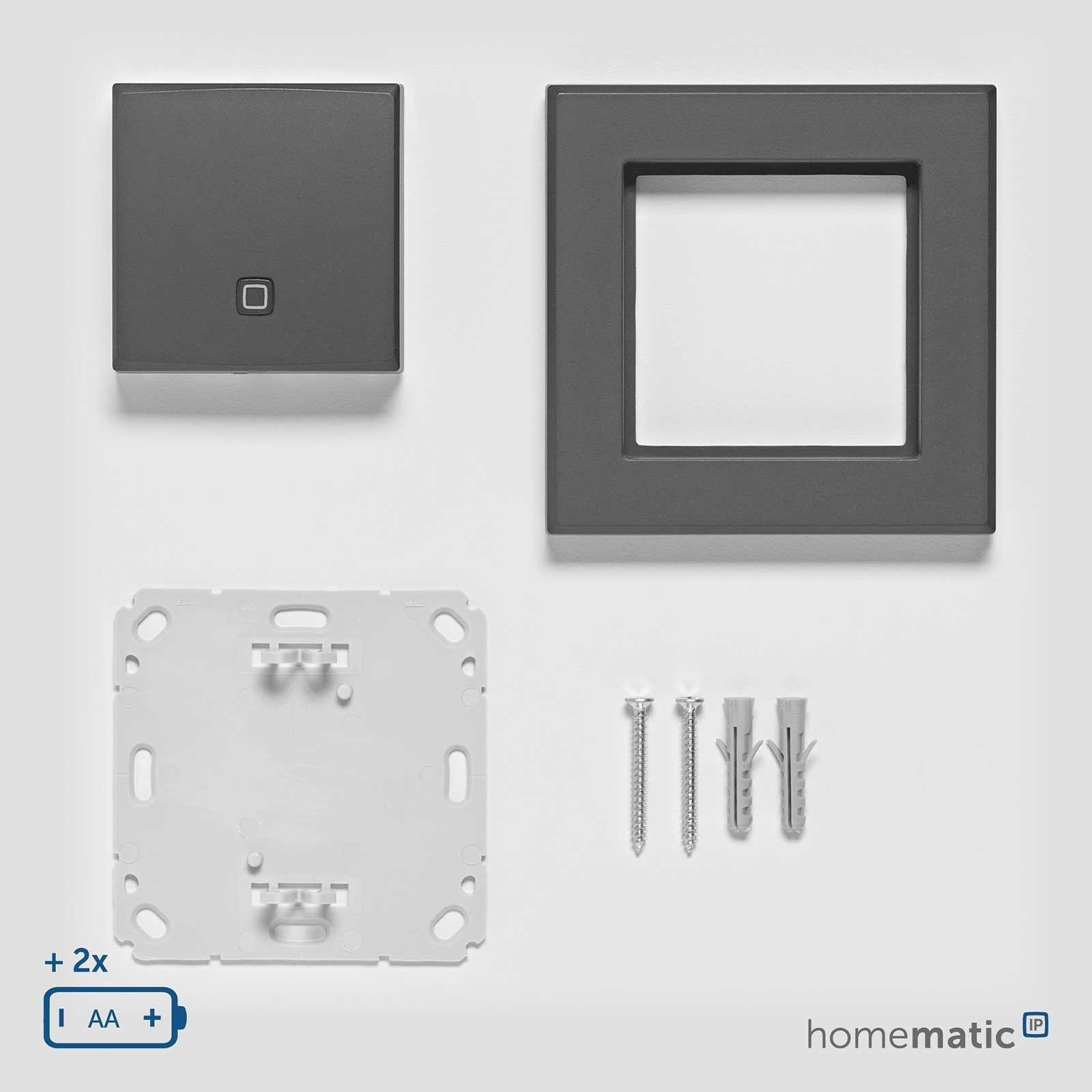 Homematic IP Smart Home Temperatur- und Luftfeuchtigkeitssensor innen HmIP-STH-A anthrazit