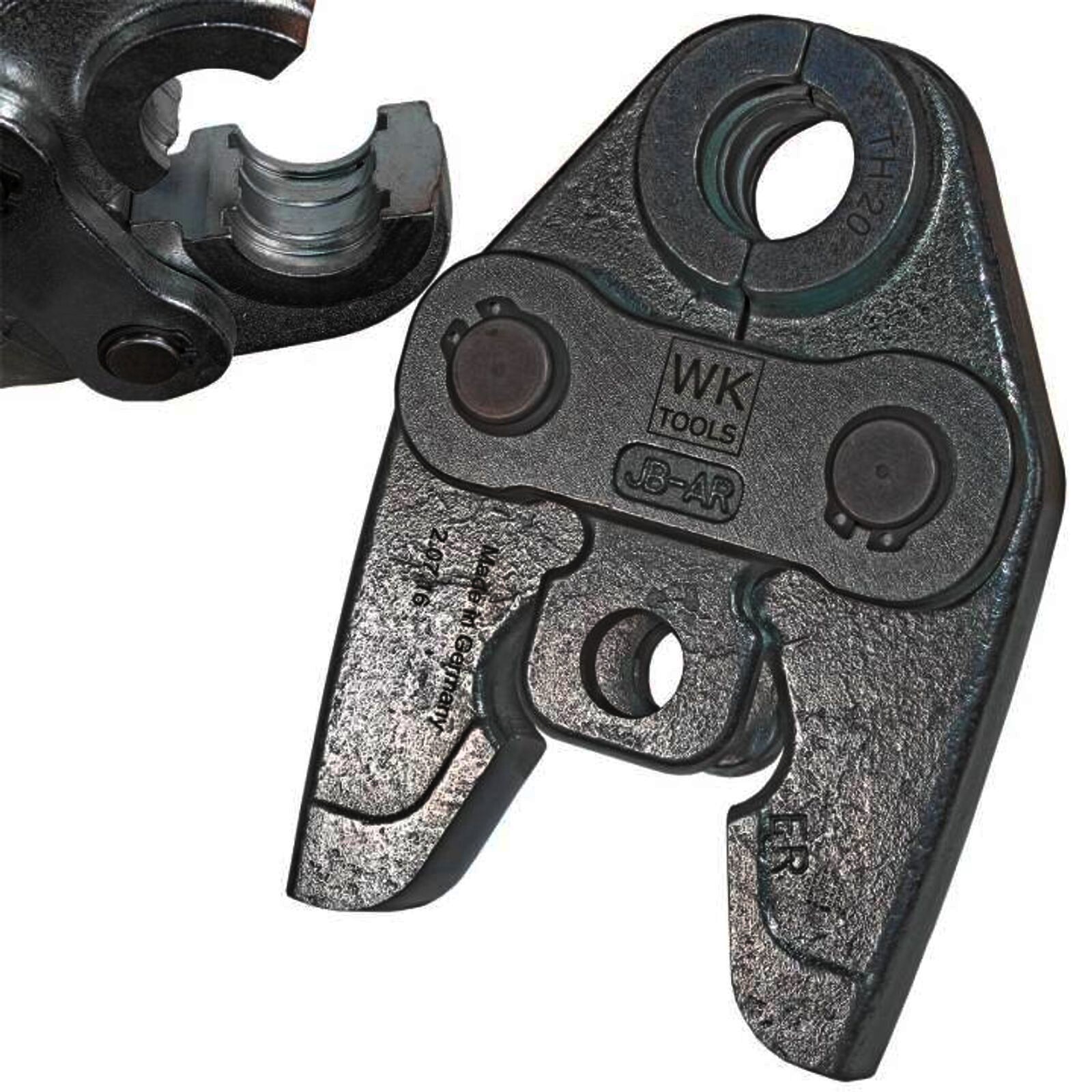 Pressbacken mit TH-Kontur für elektrische Pressen 20 x 3 mm