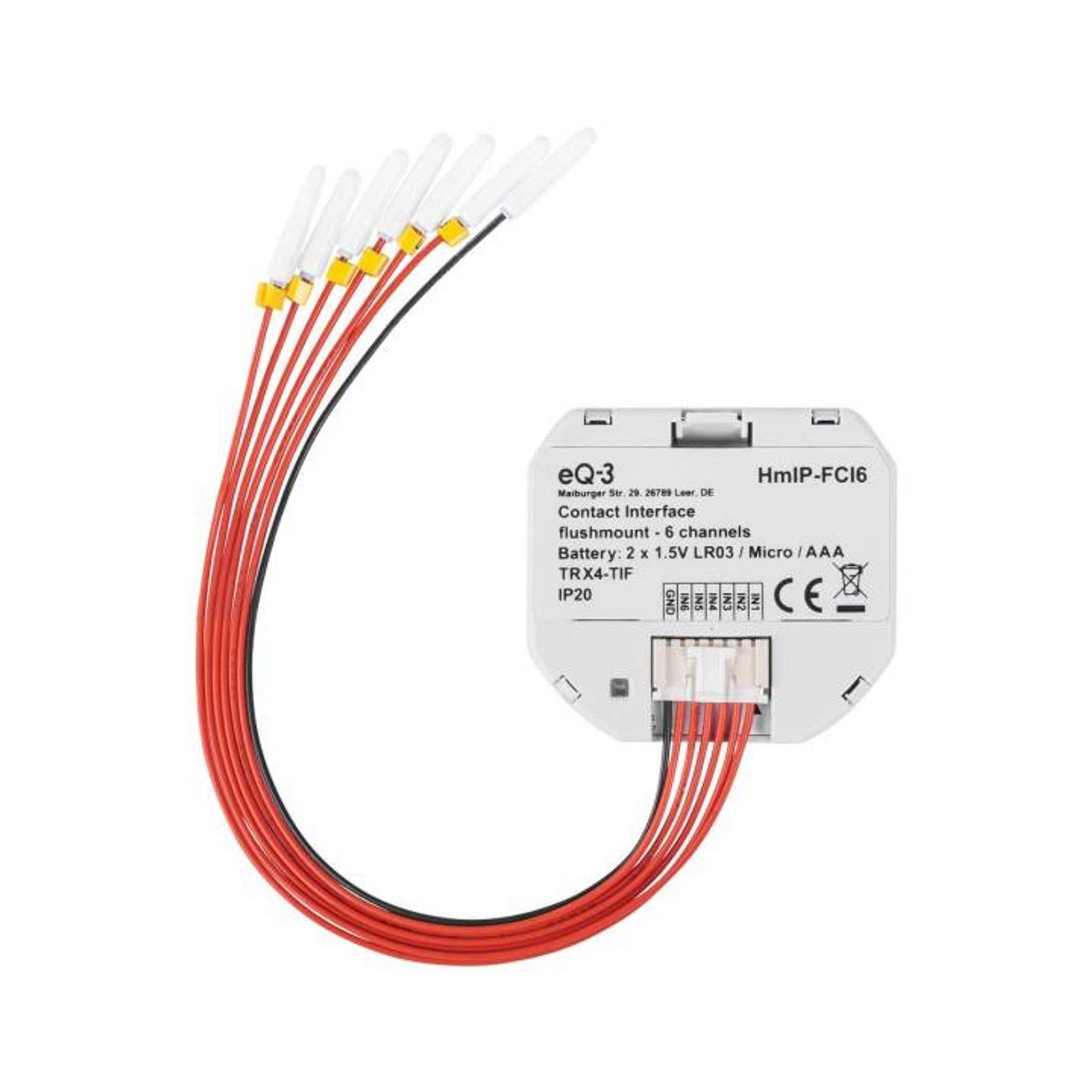 Homematic IP Smart Home Kontakt-Schnittstelle Unterputz - 6-fach HmIP-FCI6