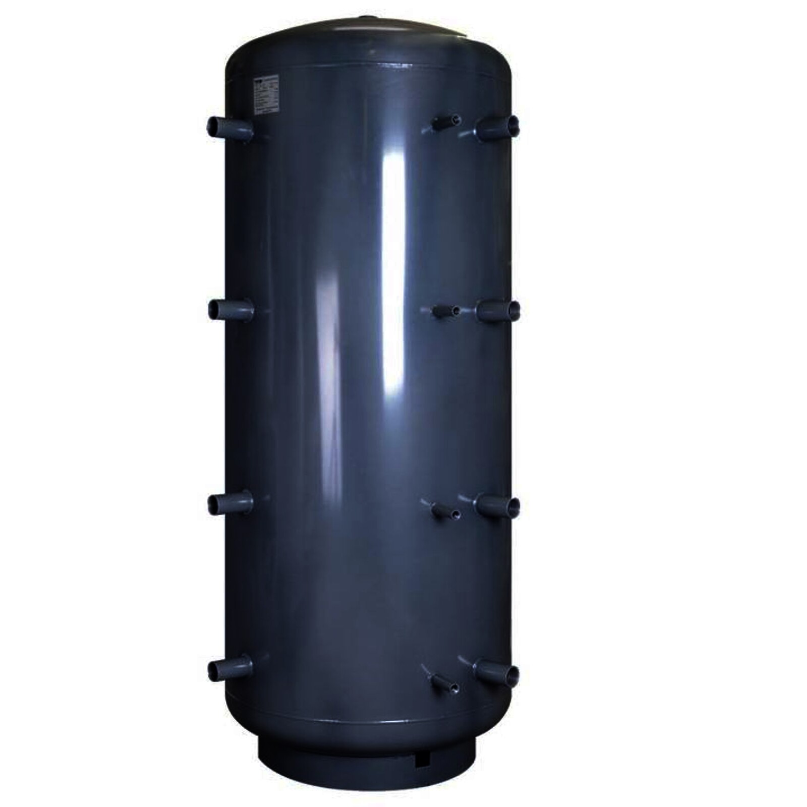 Schicht-Pufferspeicher PZR 500 Liter mit einem Rohrregister und 100 mm Isolierung