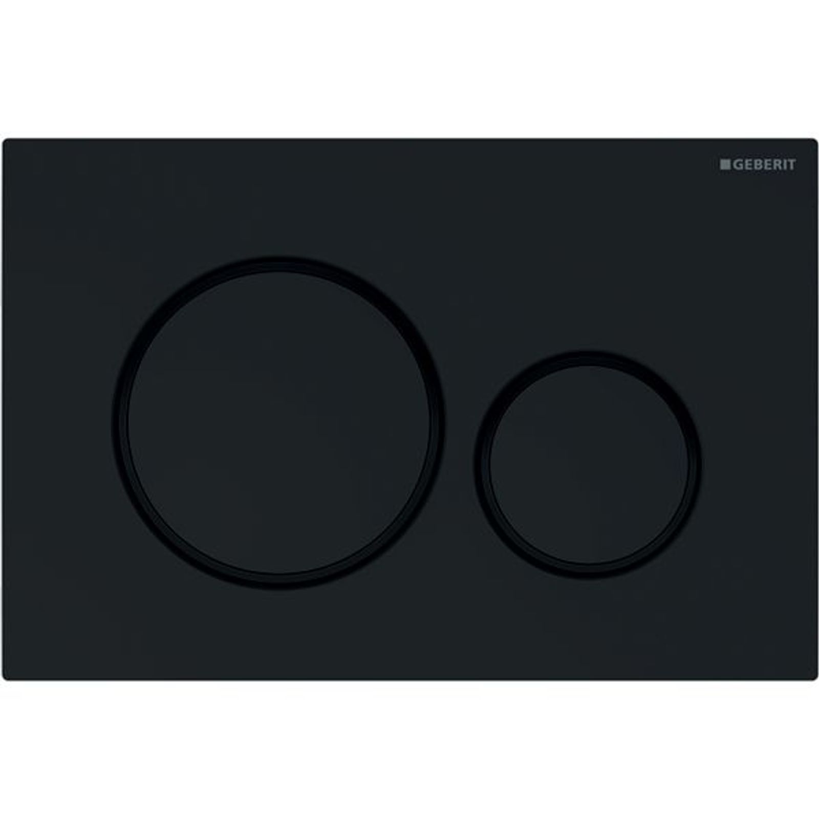 Geberit BetPl Sigma20 für 2-Mengen-Sp schwarz schwarz matt