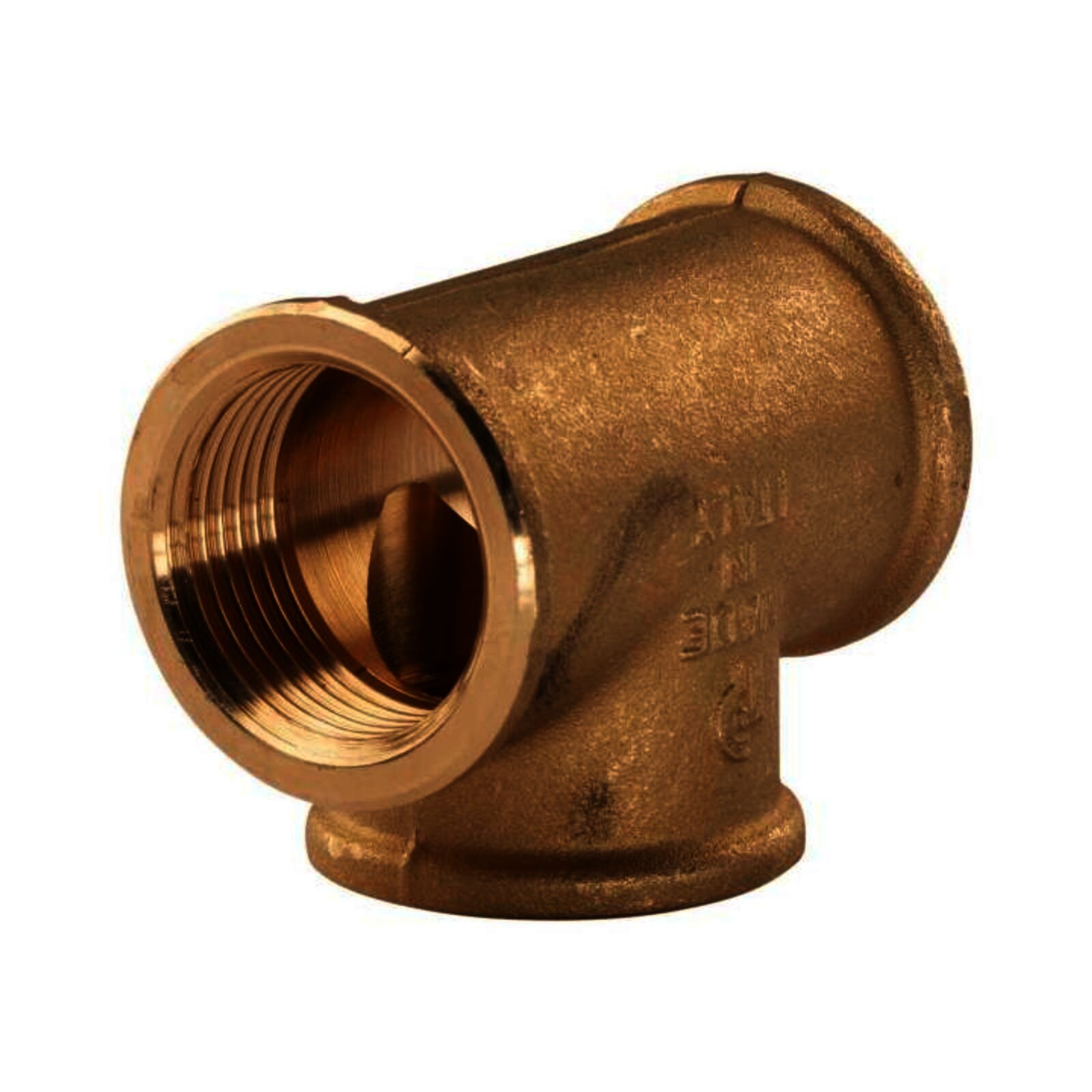 Messing Gewinde-Fitting T-Stück 1"IG - 1"IG - 1"IG (DN 25) - schwere Ausführung