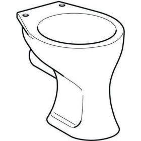 Geberit Bambini Stand-WC für Kinder Flachspüler, H:35cm, weiß