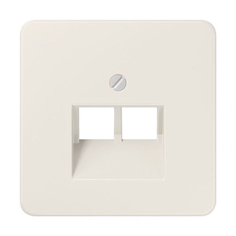 Hager B1 Zentralplatte Sockel Telefon - Weiße Abdeckplatte Für Telefondose