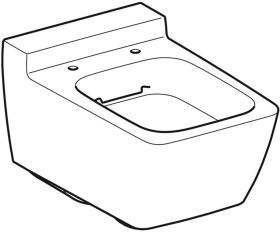 Geberit Xeno2 Wand-WC Tiefspüler geschlossene Form Rimfree, weiß KeraTect