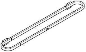 GROHE Badetuchhalter/Halter Selection 41056 600mm hard graphite gebürstet