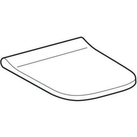 Geberit Smyle Square WC-Sitz, schmales D mit Absenkautomatik, Quick Release, weiß