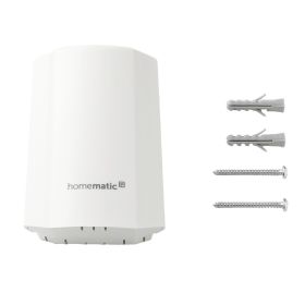 Homematic IP Smart Home Temperatur- und Luftfeuchtigkeitssensor HmIP-STHO - außen, weiß