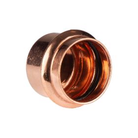 Kupfer Pressfitting Kappe 28 mm V+M-Kontur DVGW