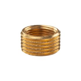 Messing Gewinde-Fitting Reduzierring 3/8" IG (DN10) - 1/2" AG (DN15), schwere Ausführung