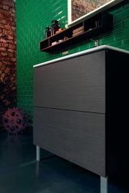 Möbelwaschtisch ME by Starck 830 mm mit ÜL, mit HLB, 1 HL, weiß WonderGliss