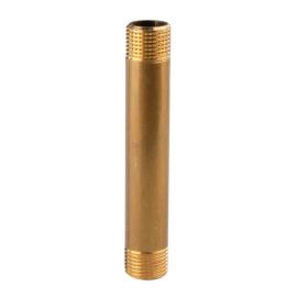 Messing Gewinde-Fitting Distanz Doppelnippel 1/2"-1/2" L= 120 mm, schwere Ausführung