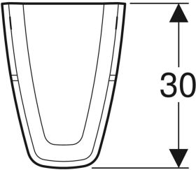 Geberit Renova Plan Halbsäule, weiß