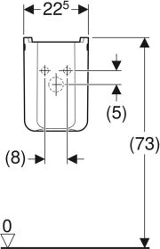 Geberit Renova Plan Halbsäule, weiß