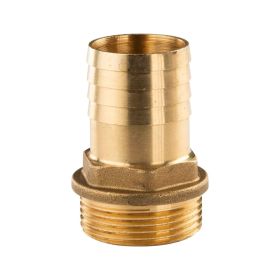 Messing Gewinde-Fitting Schlauchanschluss 1 1/4" AG (DN 32) Länge 35 mm - schwere Ausführung