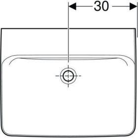 Geberit Renova Plan Waschtisch, 60x48cm o. Hl., o. Ül., weiß