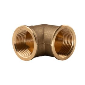 Messing Gewinde-Fitting 90° Winkel 1"IG - 1"IG (DN 25) - schwere Ausführung
