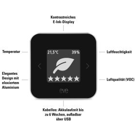 Eve Room - Raumklima- & Luftqualitäts-Monitor (HomeKit)