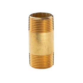 Messing Gewinde-Fitting Distanz Doppelnippel 1"-1" L= 70 mm, schwere Ausführung