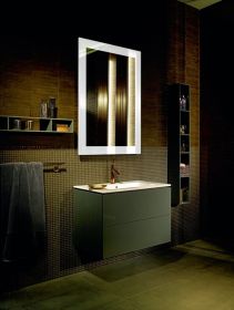 Möbelwaschtisch ME by Starck 830 mm mit ÜL, mit HLB, 1 HL, weiß