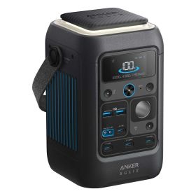 Anker SOLIX C300X DC + PS100X Set – Tragbare Powerstation mit 100W Solarpanel