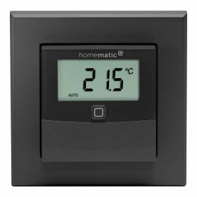 Homematic IP Smart Home Temperatur- und Luftfeuchtigkeitssensor mit Display innen HmIP-STHD-A anthrazit