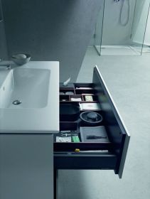 Möbelwaschtisch ME by Starck 1030 mm mit ÜL, mit HLB, 1 HL, weiß