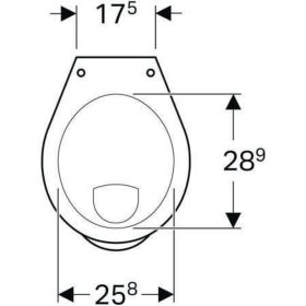 Geberit Bambini Stand-WC für Kinder Flachspüler, H:35cm, weiß