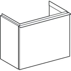Geberit iCon Unterschrank für HWB, 1 Sch 52x41,5x30,7cm, weiß hgl./Gr. chrom