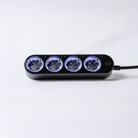 Shelly Power Strip 4 Gen4 smarte Steckdosenleiste mit Leistungsmessung, schwarz