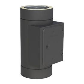 Jeremias DW-BLACK 5,0 m Grundpaket Ablauf unten und Mündungsrohr