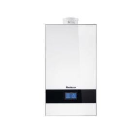 Buderus Gas-Brennwert Paket Kombigerät Logamax plus GB182i.2-20 W H 20 kW in weiß inkl. 200 l Speicher EBS-PU200