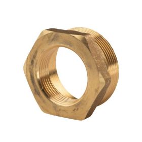 Messing Gewinde-Fitting Reduzierung 2"AG (DN 50) - 1 1/4"IG (DN 32) - schwere Ausführung