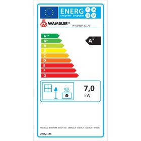Wamsler Kaminofen Vitus KF 101-70  Keramik schwarz 7 kW