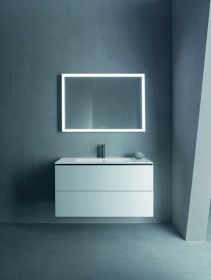 Möbelwaschtisch ME by Starck 1030 mm mit ÜL, mit HLB, 1 HL, weiß