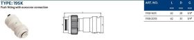 Aluverbund Steckfitting Henco Vision Übergangsverschraubung 20 x 2 - 3/4" Eurokonus