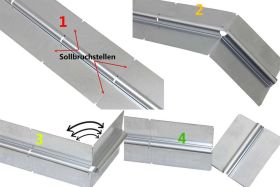 50 Stück Wärmeleitbleche mit Sollbruchstelle für Fußbodenheizung